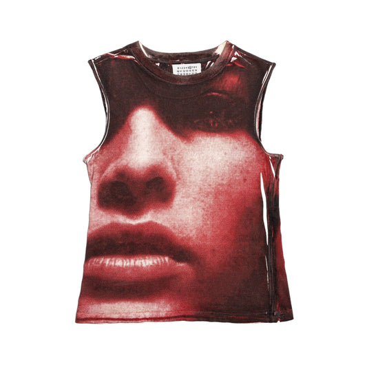 Maison Margiela SS04 Face Print Tank Top