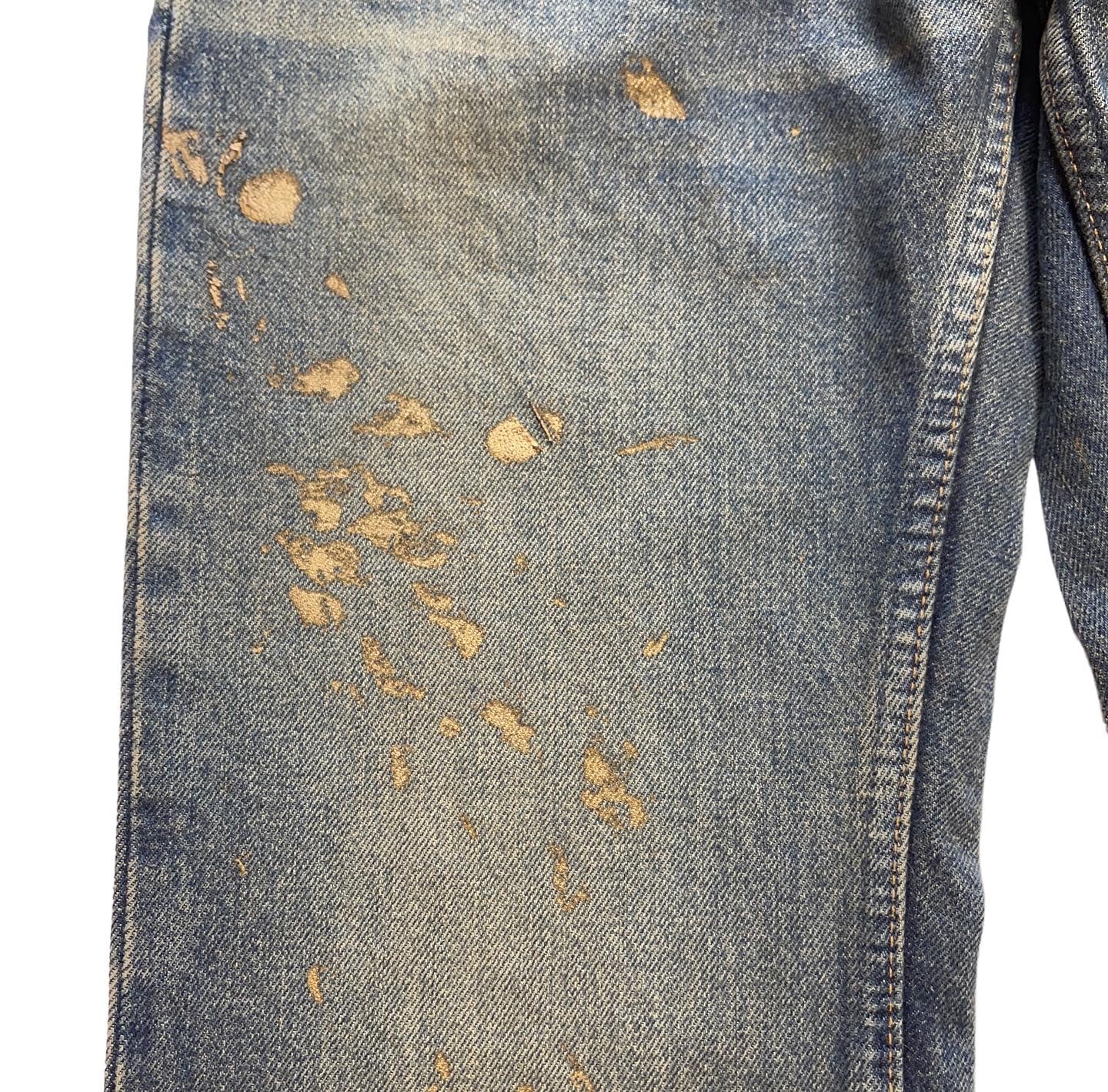 Helmut Lang 1999 Gold Painter Denim