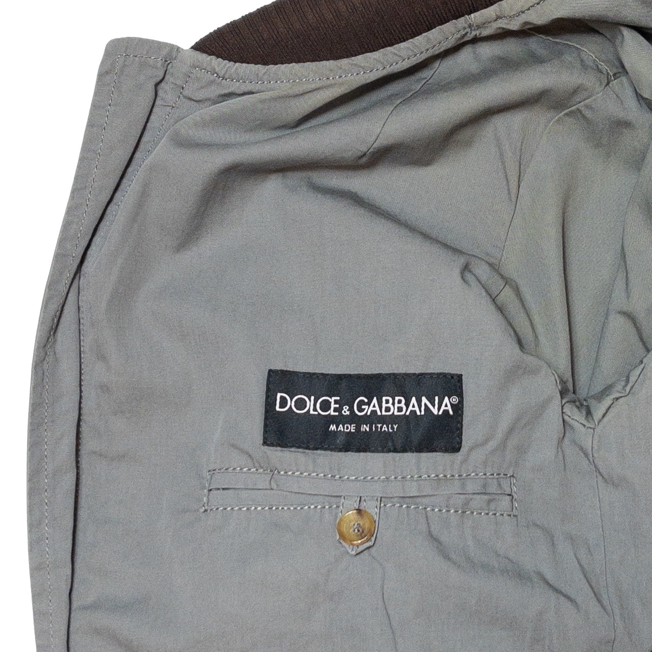 Dolce & Gabbana SS03 ‘3D’ Cargo Metallic Hunting Jacket