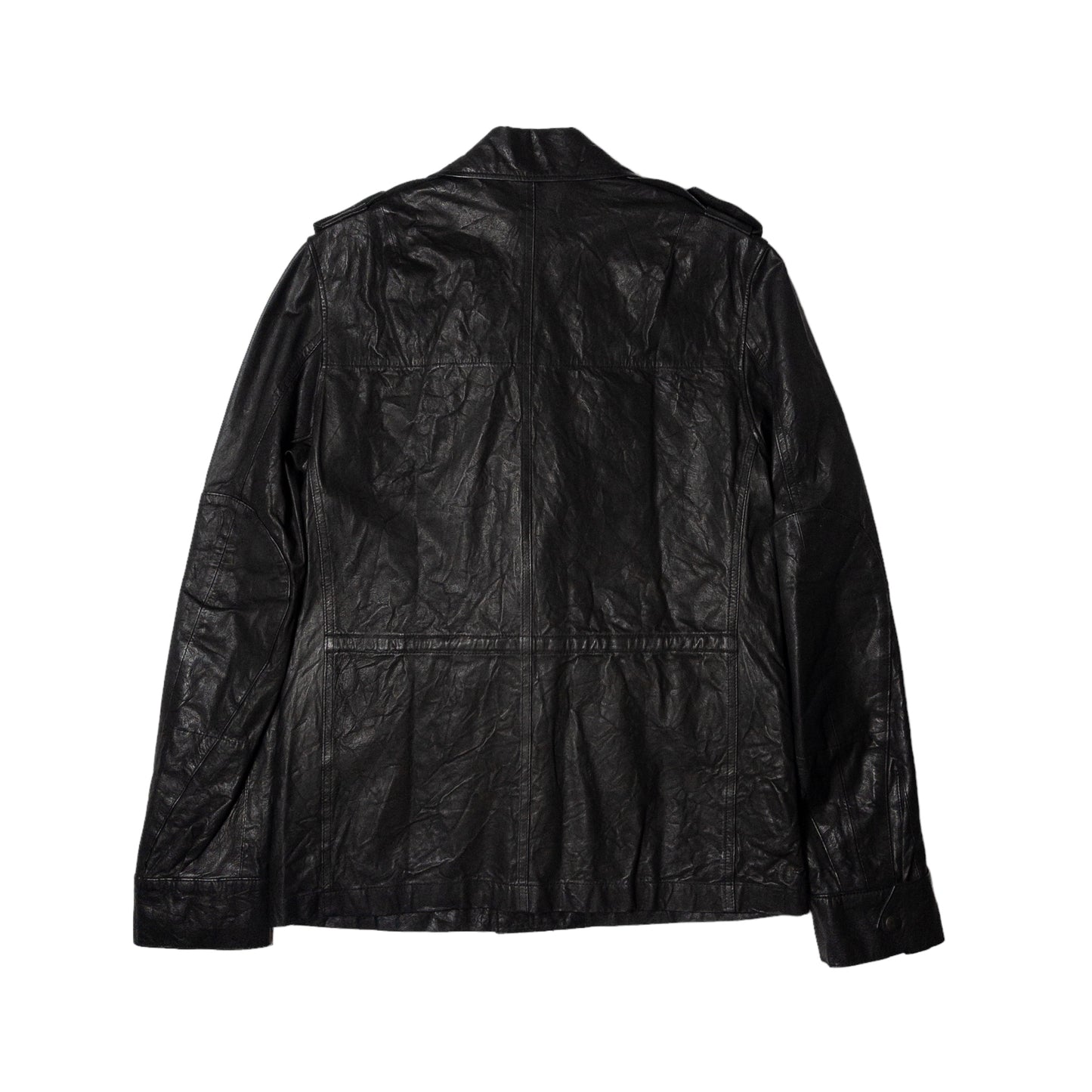 Balmain SS10 Decarnin Militant Leather Jacket