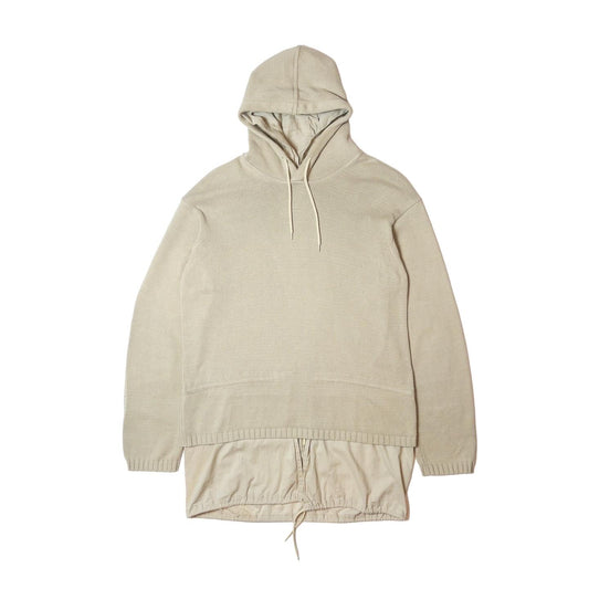 Helmut Lang 1998 Layered Military Parka Knit Hoodie