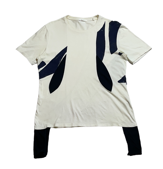 Helmut Lang SS03 Deconstructed Abstract Patchwork Tee